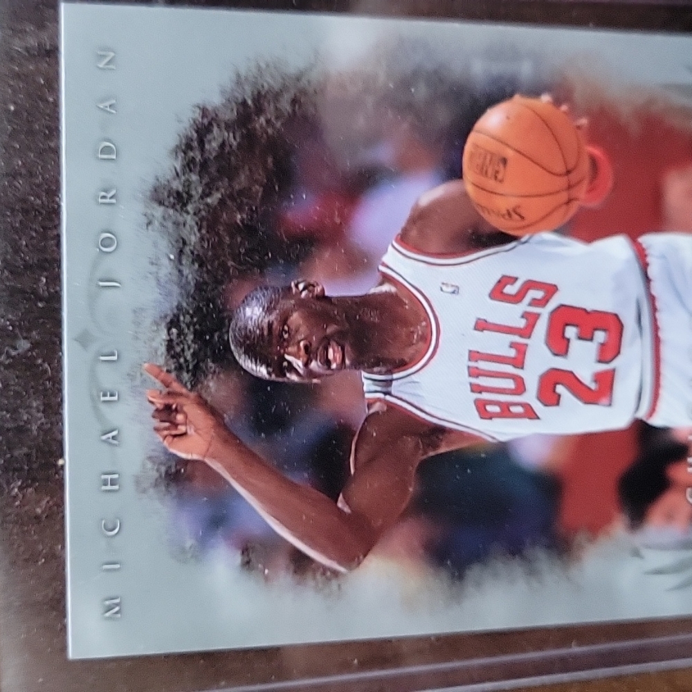 michael jordan card plaque
